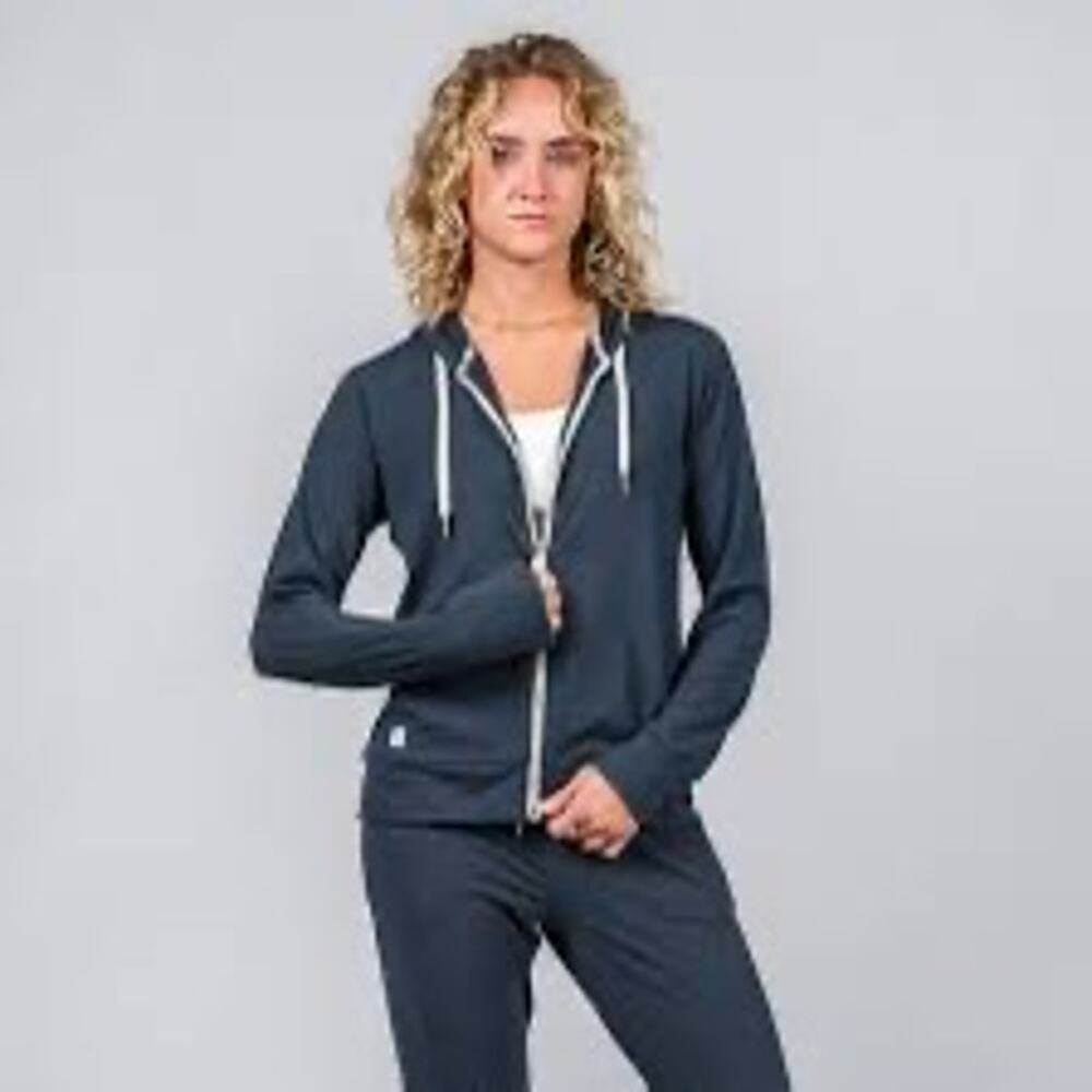 Wowie Kozie Lightweight Zip-Hoodie - Midnight Blue Full Zip Hoodie Size Small